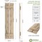 Ekena Millwork Rustic Two Board Spaced Board-n-Batten Pecky Cypress Faux Wood Shutters, 11 1/2"W x 62"H SHUBSS11X62PCPR - alternate 4